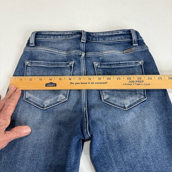 KanCan Distressed Skinny Jeans High Rise Raw Hem Light Wash Women’s Size 7/27 - Picture 8 of 16